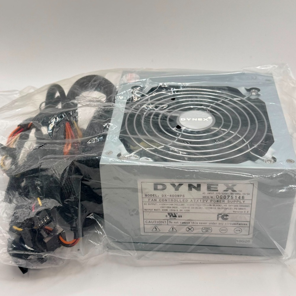 Dynex DX-400WPS 400W ATX Power Supply PSU Working
